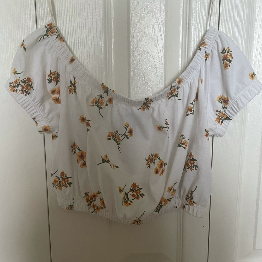 Forever 21 off the shoulder crop top